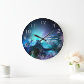 "主IS MY LIGHTおよび私の救助"の時計 ラージ壁時計 (ホーム)