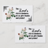 主Is Rich Kindnessのカスタムな名刺 名刺 (正面/裏面)