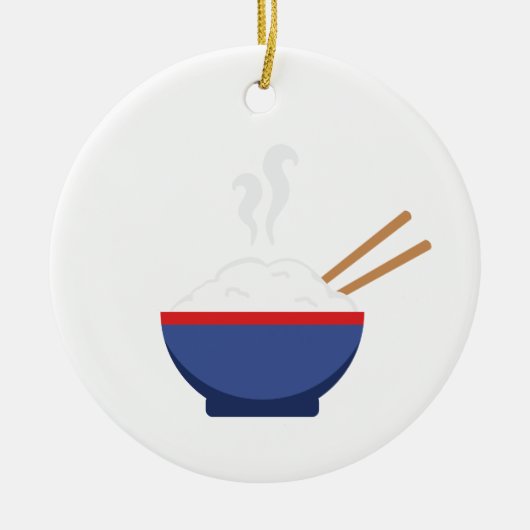 丼ご飯 セラミックオーナメント (正面)