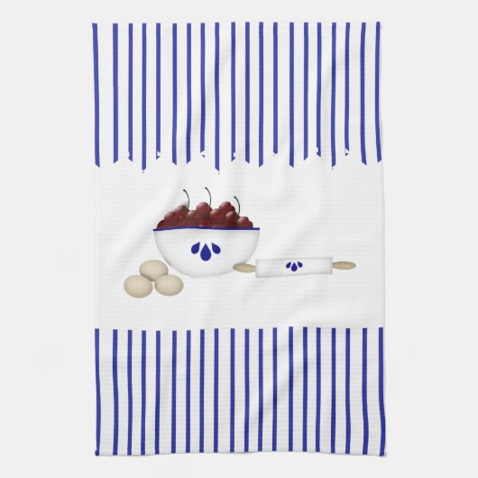 丼のさくらんぼキッチンタオル キッチンタオル (縦)