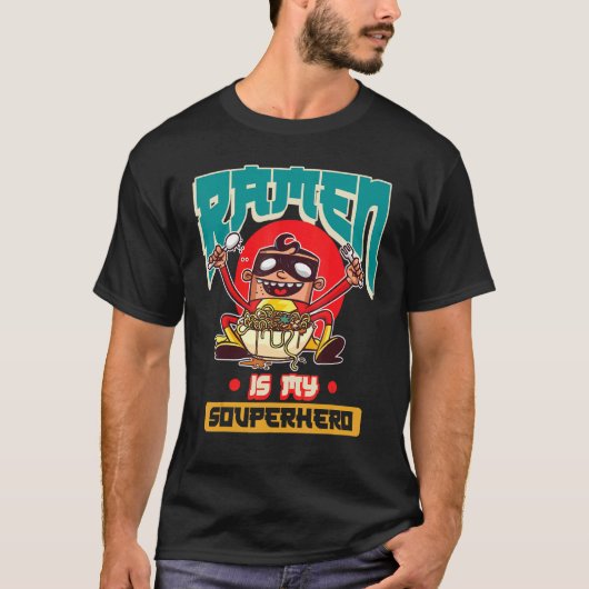 丼アジア弁当うどんアジア料理 Tシャツ (正面)