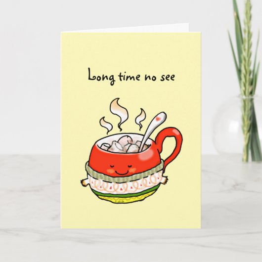 久しぶりに会う カード (正面)