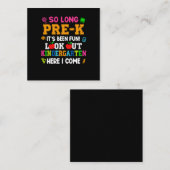 久しぶりに幼稚園のおもしろいだ スクエア名刺 (正面/裏面)