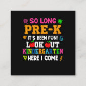 久しぶりに幼稚園のおもしろいだ スクエア名刺 (正面)