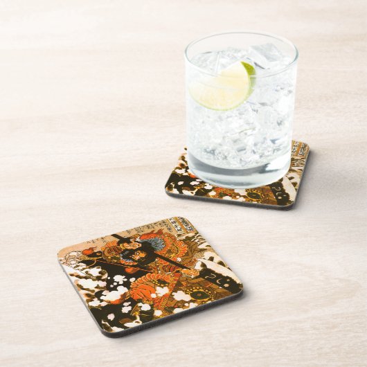 久世宝作長黒番スタリオン国芳ファインアート コースター (右側)