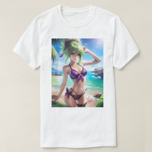 久喜忍さん水着76 Tシャツ (デザイン正面)