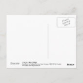 久手の浜若狭の九手ビーチ、川瀬蓮井、ウッドカット ポストカード (裏面)