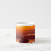 久留島海峡大橋と久留志のぼんやりした夕日 エスプレッソカップ (正面)