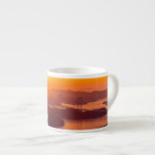 久留島海峡大橋と久留志のぼんやりした夕日 エスプレッソカップ (正面右)