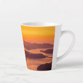 久留島海峡大橋と久留志のぼんやりした夕日 カフェラテマグ (右)