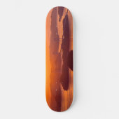 久留島海峡大橋と久留志のぼんやりした夕日 スケートボード (正面)