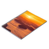 久留島海峡大橋と久留志のぼんやりした夕日 ノートブック (左側)