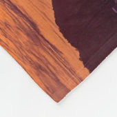 久留島海峡大橋と久留志のぼんやりした夕日 フリースブランケット (角)