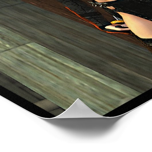 久野市 – 女性忍者 ポスター (角)