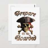 乗おもしろい港に備えた海賊 ポストカード (正面/裏面)
