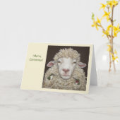 "乗って行こう』クリスマスカード カード (黄色い花)