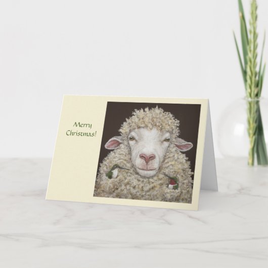 "乗って行こう』クリスマスカード カード (正面)