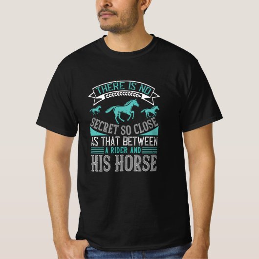 乗り手と馬の秘密 Tシャツ (正面)