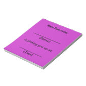 乗り換えのメモ（明るい紫） ノートパッド (回転)