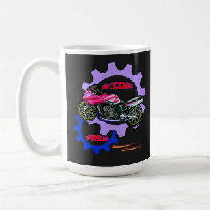 乗り放題で安全なバイク コーヒーマグカップ