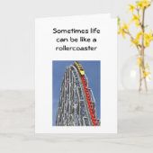 乗り物の終わりに着くよ カード (黄色い花)