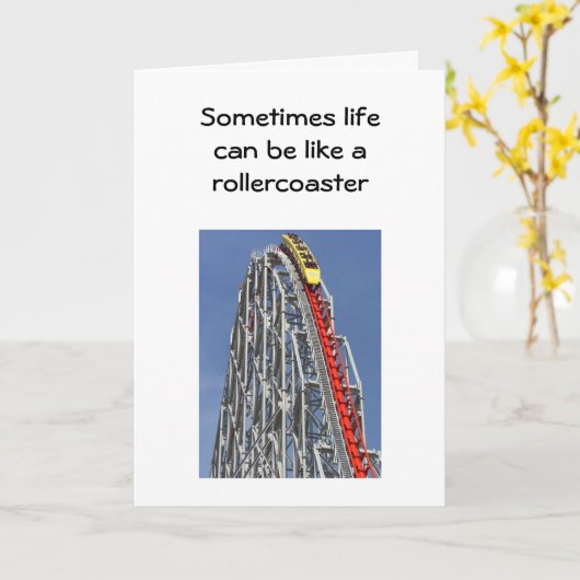 乗り物の終わりに着くよ カード (黄色い花)