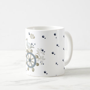 乗り物を引っ張るカモメ コーヒーマグカップ