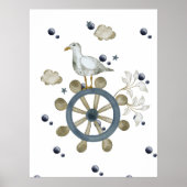 乗り物を引っ張るカモメ ポスター (正面)