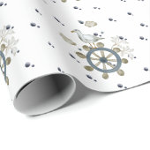 乗り物を引っ張るカモメ ラッピングペーパー (ロールコーナー)