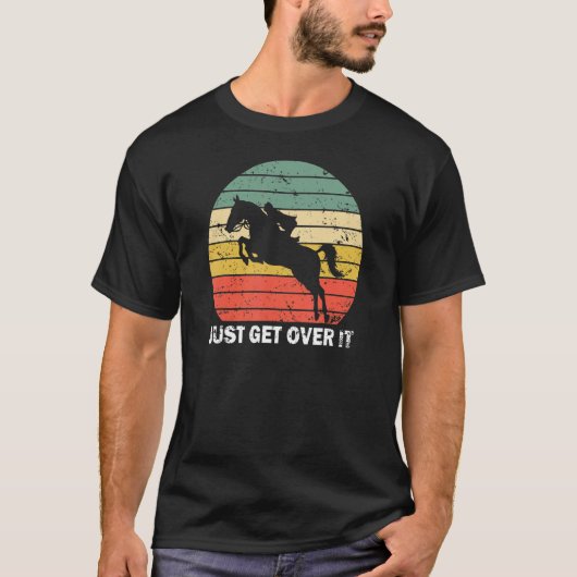 乗り越えて馬のショーEquitation Equ Tシャツ (正面)