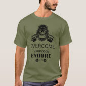 乗り越えろ 受け入れろ 耐え抜け Tシャツ (正面)