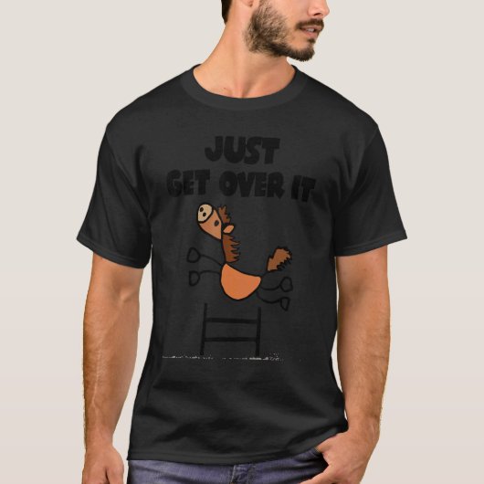 乗り越えろ 馬 Tシャツ (正面)