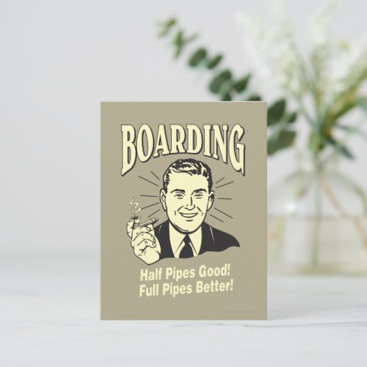 乗ること: 半分の管のよく完全なよりよい ポストカード (スタンド正面)