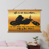 乗るのが熱狂する大好きな女の子 吊り下げ型タペストリー (寝室)