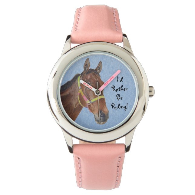乗るほうがいい！馬 腕時計 (正面)