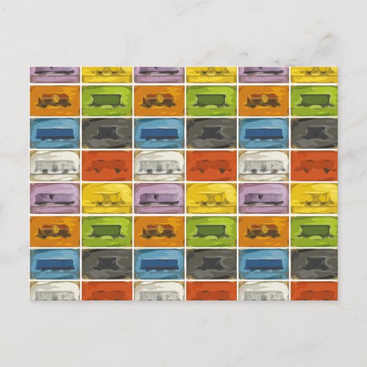 乗るチケット：列車 ポストカード (正面)