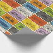 乗るチケット：列車 ラッピングペーパー (角)