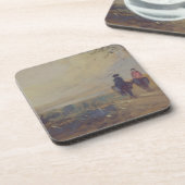 乗る湖および2つの姿previoと美化して下さい コースター (左側)