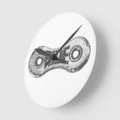 乗る ラウンド壁時計 (傾斜)