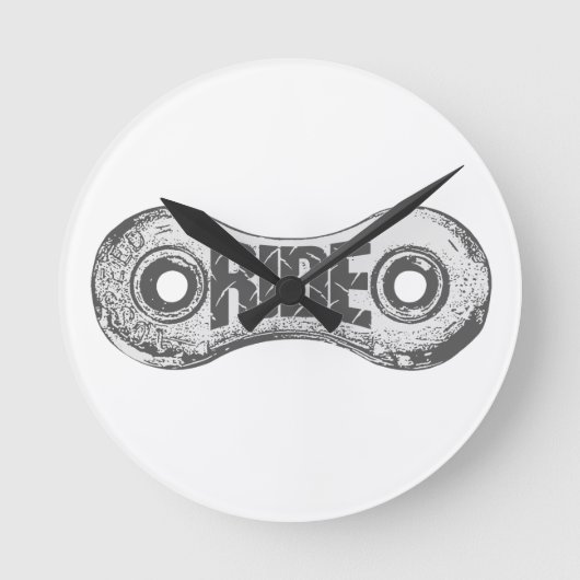 乗る ラウンド壁時計 (正面)