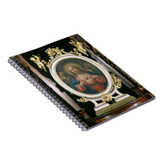 乗るSchoからのキリストの神聖なハート、 ノートブック (右側)