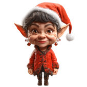 乗れ！クリスマス小妖精や小人ラッピング紙 ラッピングペーパー