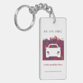 乗れ。共有。ストーリー。キーホルダー キーホルダー (正面左)