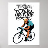 乗れ！自転車レトロスタイルポスター ポスター (正面)