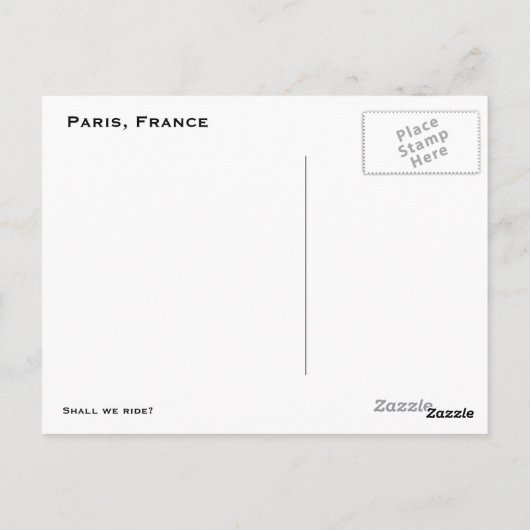 乗ろう ポストカード (裏面)