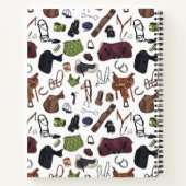 乗パーソナライズされた馬馬写真コラージュ ノートブック (裏面)