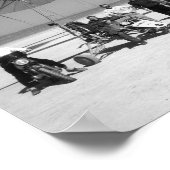 乗務員とパイロットとのパレセフ1-A及びトウ飛行機 ポスター (角)