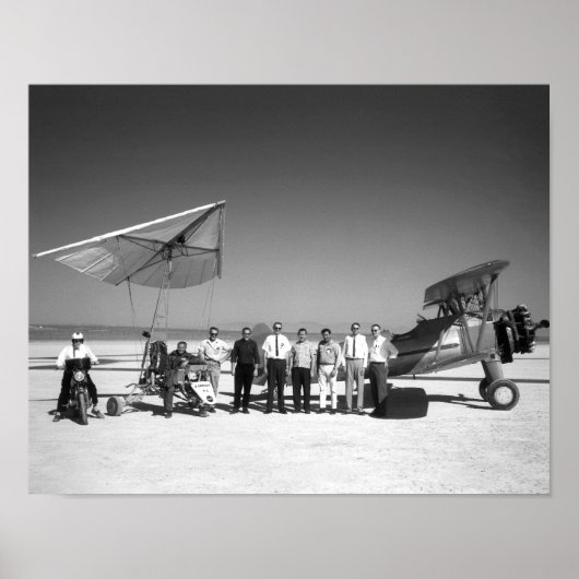 乗務員とパイロットとのパレセフ1-A及びトウ飛行機 ポスター (正面)