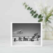 乗務員とパイロットとのパレセフ1-A及びトウ飛行機 ポストカード (スタンド正面)