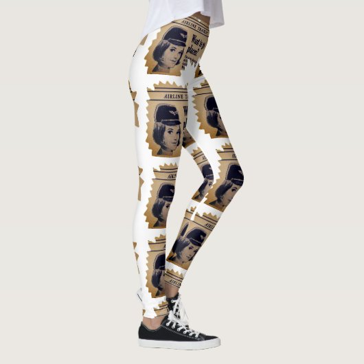 乗務員ヴィンテージスチュワーデス広告 レギンス (右)